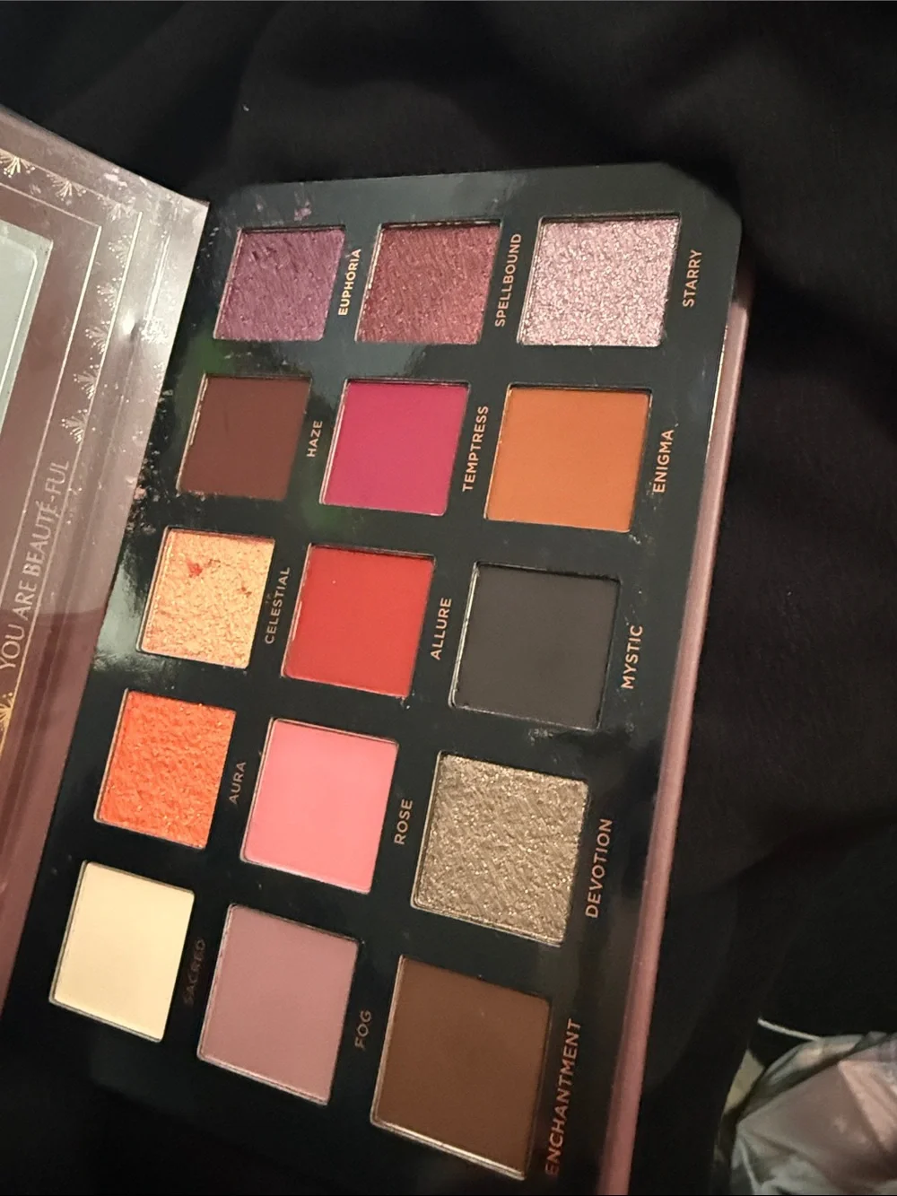 Ace Beaute Mystic Romance Eyeshadow Palette - Pink Floral Design